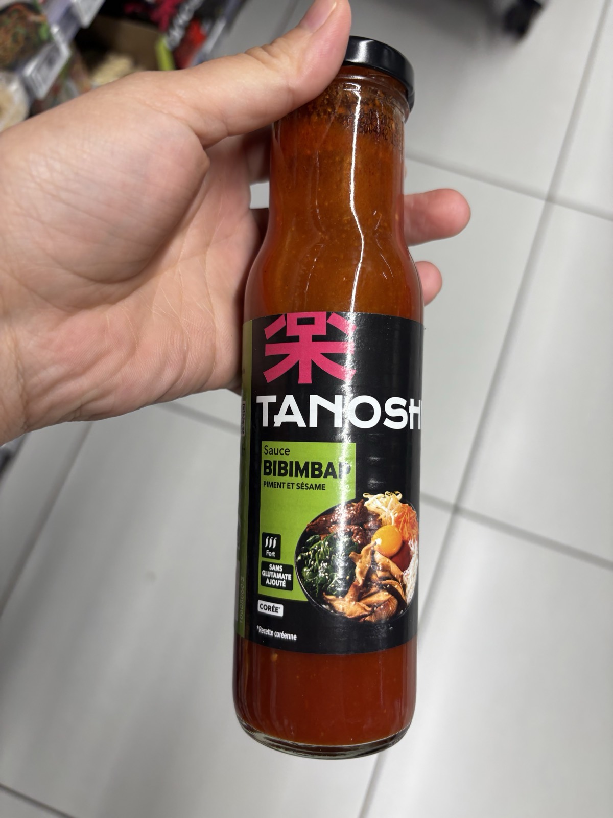 Tanoshi Sauce Bibimbap (Piment et Sésame)